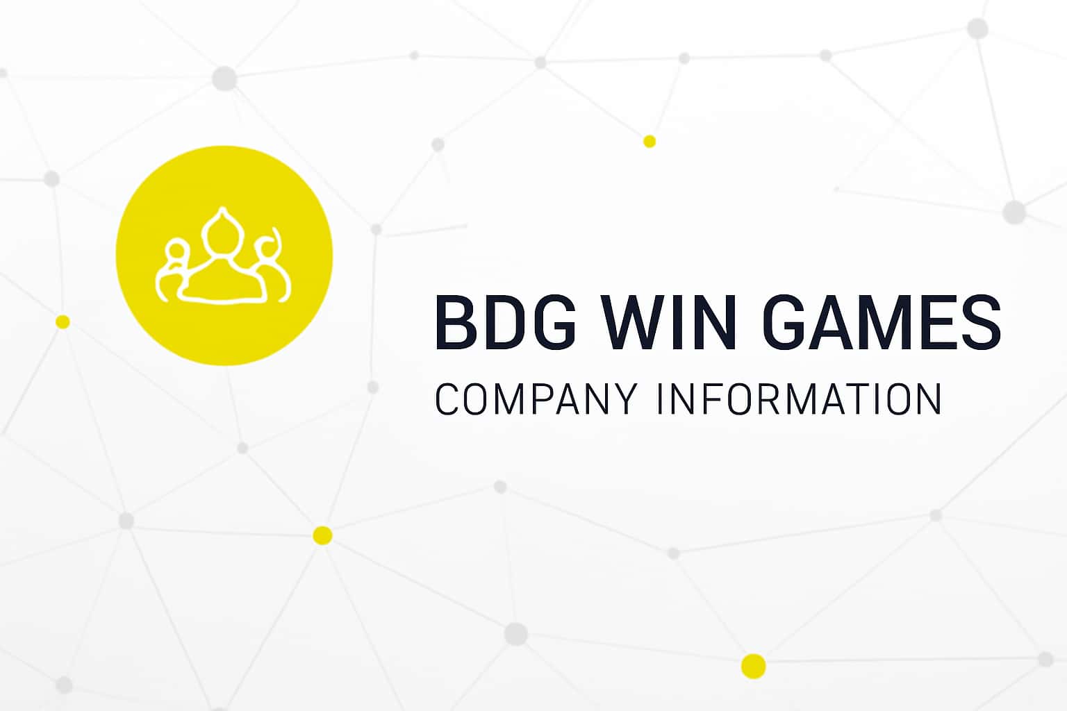 BDG Win Games Company Information Interface