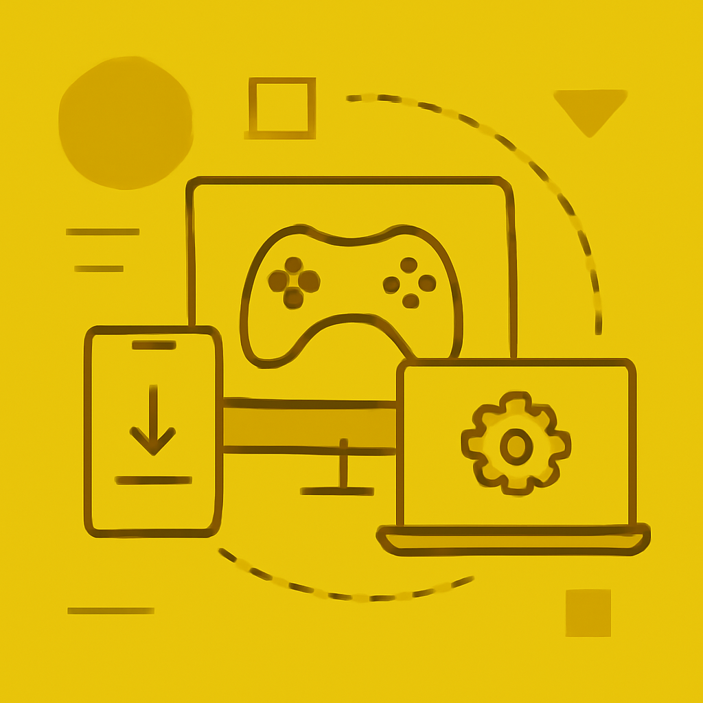 An educational diagram on device compatibility for BDG Win Games.