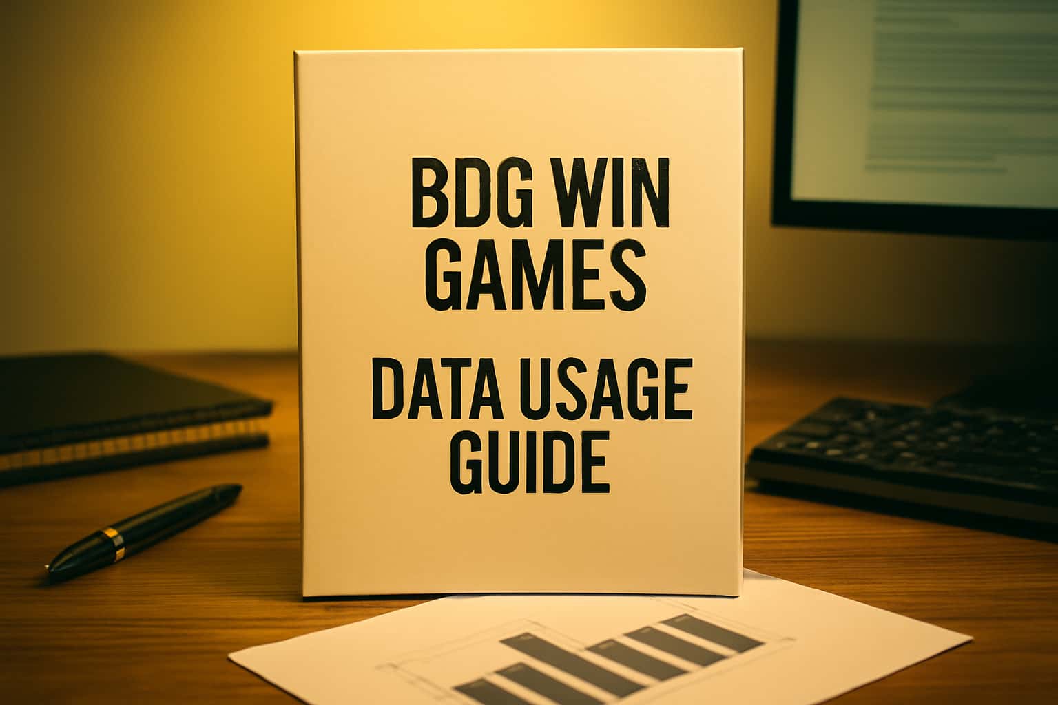 Informational scene depicting the BDG Win Games Data Usage Guide.