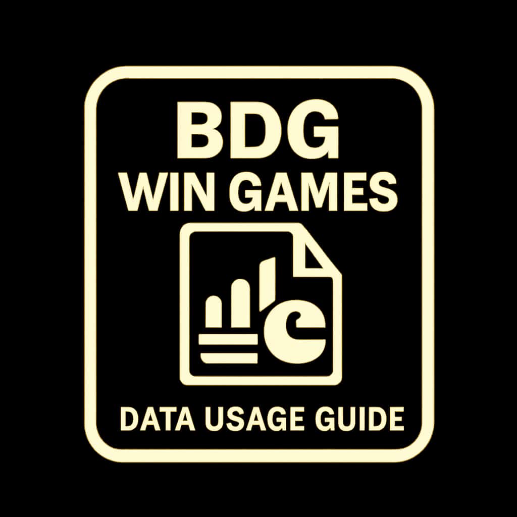 Icon representing the BDG Win Games Data Usage Guide.