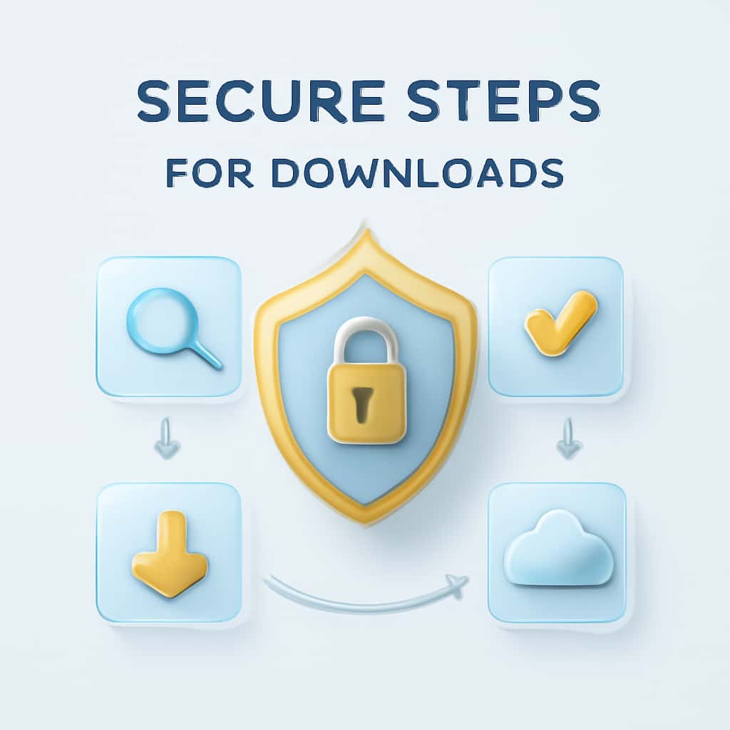 Illustration detailing the download process for BDG Win Games.