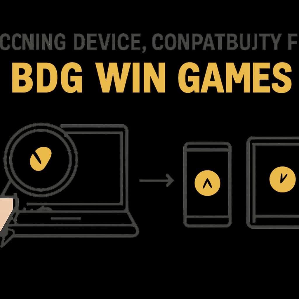 An educational diagram on device compatibility for BDG Win Games.