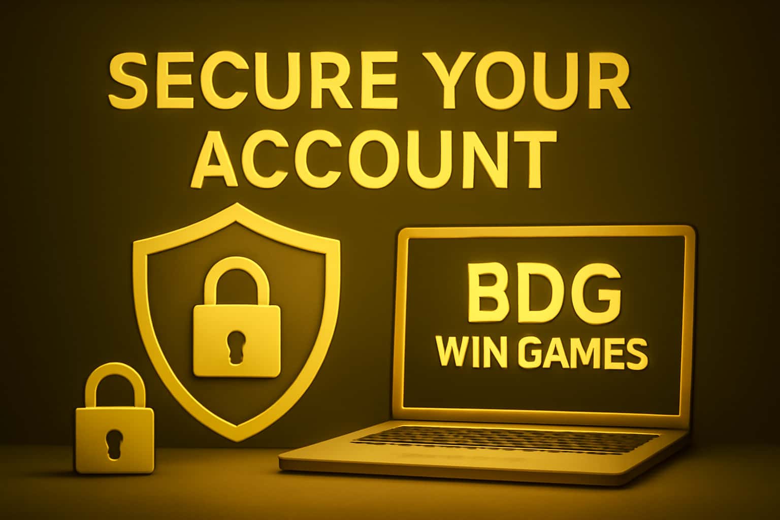 Informational graphic about securing BDG Win Games account.