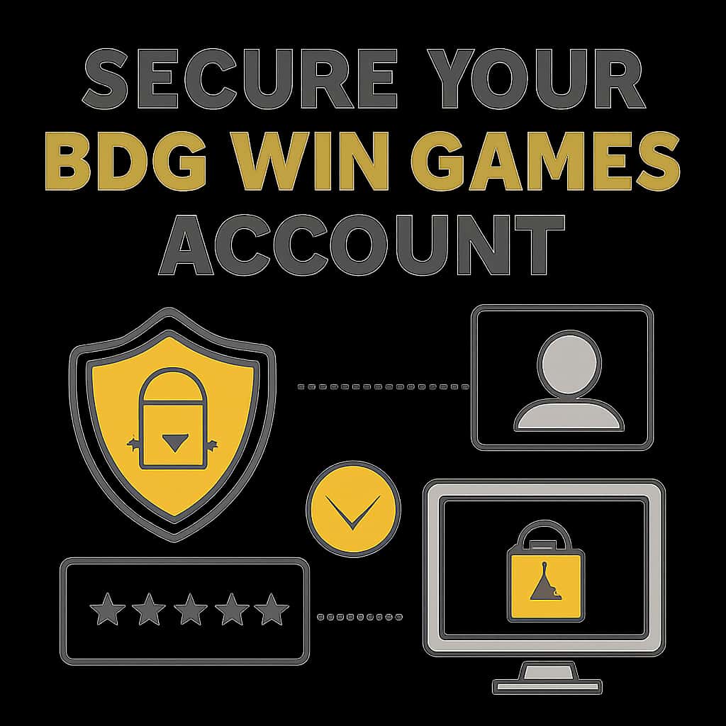 Diagram illustrating secure practices for BDG Win Games account.