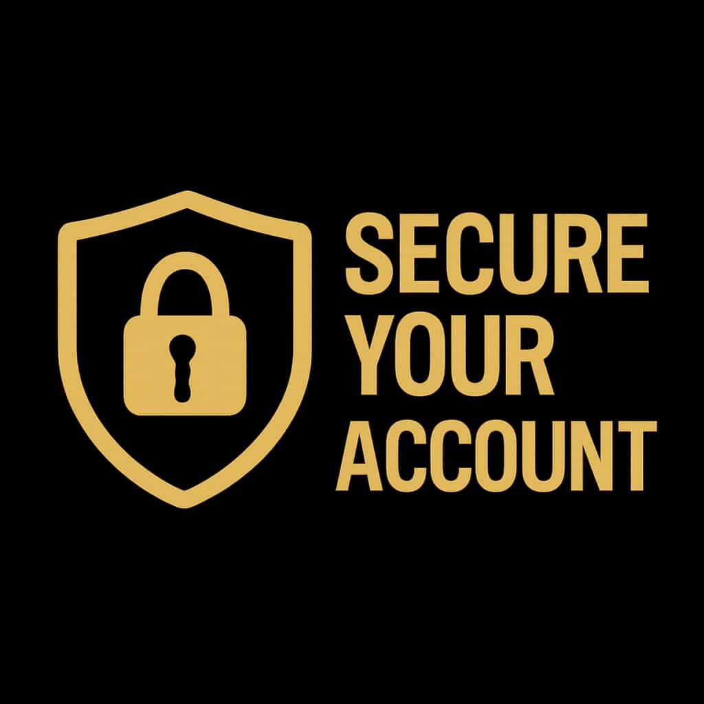 Icon representing securing your BDG Win Games account.